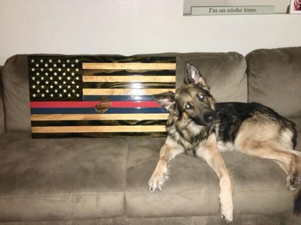 Semper Fi - Handmade Wooden American Flags